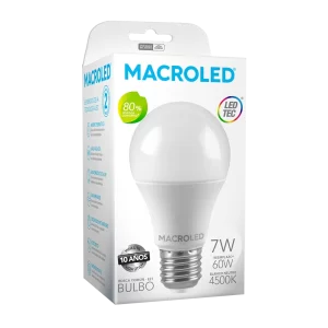 BULBO A55 MACROLED 7W E27 AC220-240V NEUTRO 4500K